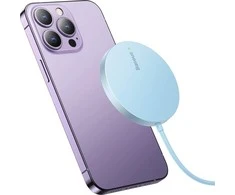 Baseus Simple Mini3 magnetinis belaidis įkroviklis 15 W (mėlynas)
