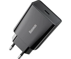 Baseus Speed Mini greitas įkroviklis USB-C PD 3A 20W juodas