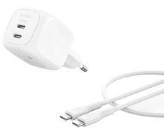 Įkroviklis Belkin BOOSTCHARGE Sieciowa 2 wyjścia USB-C 50 W (WCH019KQ1MWH-B6)