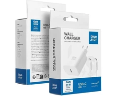 BlueStar Phone charger Blue Star USB C QC4.0 PD 3A 35W + cable USB C to USB C TFB-TC-25WPD baltas