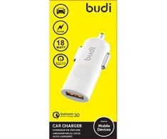 Budi - 1 USB automobilinis įkroviklis su LED indikatoriumi