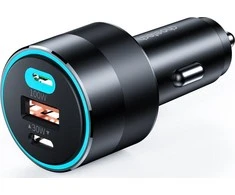 Choetech TC0011 automobilinis įkroviklis 130W 2x USB C 1x USB A - juodas