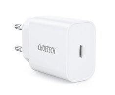 Choetech Q5004 EU USB-C tinklo įkroviklis, 20 W (baltas)