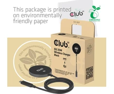 Išmanusis laikrodis Club 3D CLD CLUB3D CAC-3027 mobiliojo įrenginio kroviklis Išmanusis telefonas, Universalus Juoda DC Belaidis įkrovimas Spartusis įkrovimas Vidaus