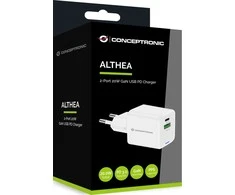 Įkroviklis Conceptronic CONCEPTRONIC Ladegerät 2Port 20W,1xUSB-C,1xUSB-A 1.5m ws