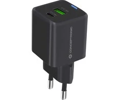 Įkroviklis Conceptronic CONCEPTRONIC Ladegerät 2Port 33W,1xUSB-C,1xUSB-A +3-in-1 sw