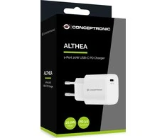 Įkroviklis Conceptronic Ladegerät 1Port 20W, 1xUSB-C Desk PD ws