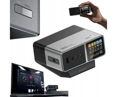 Cuktech TA3005U 300W 5-in-1 Charging Station with Digital Ekranas - Sidabrinis