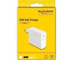 Delock DeLOCK USB GaN įkroviklis 1x USB-C, 140 W (balta, PD 3.1)