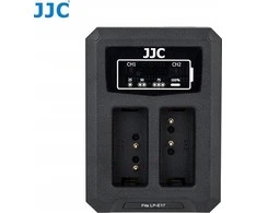 JJC Dviejų kanalų dvigubas USB įkroviklis, skirtas „Canon LP-e17“