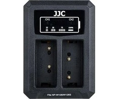 JJC Dvigubo kanalo dvigubas USB įkroviklis, skirtas „Fuji NP-W126 / NP-W126s“
