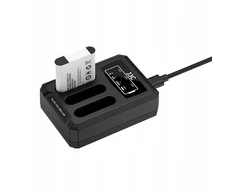 Įkroviklis do aparatu JJC Potrójna Įkroviklis USB Na 3x Akumuliatorius Ricoh Db-110 Olympus Li-90b Li-92b / Dch-110tc (SB12254)