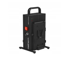 Mathorn fotoaparato įkroviklis Dviejų kanalų V-mount MBC-DV100AC 16.8V 3A 2x50W ES versija