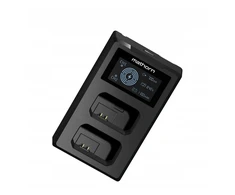 Mathorn įkroviklis. Dviejų kanalų įkroviklis Mathorn MBC-D125 USB-C, skirtas Sony NP-BX1