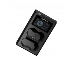 Mathorn įkroviklis, dviejų kanalų įkroviklis Mathorn MBC-D151 USB-C, skirtas Panasonic DMW-BLC12