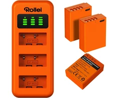 Įkroviklis do aparatu Rollei Akumulatorów akumulator aparatu cyfrowego USB (20084)