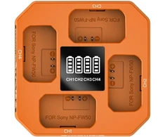 Įkroviklis do aparatu SmallRig Four-Channel Camera Baterija Charger for NP-FW50 (5749)