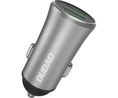 Įkroviklis automobilinis Dudao (2xUSB; 3.4A) sidabrinis