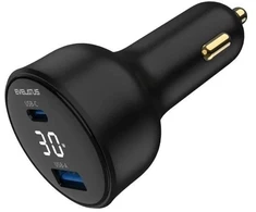 Įkroviklis Evelatus Automobilinis įkroviklis Express Car Charger 30 W Juodas RCC-638