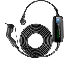 Portable Electric Car Charger Extralink BS-PCD030 16A 3.6kW Schuko, Single Phase, 5.5m, LCD Ekranas, IP67