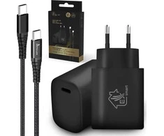 Extralink Smart Life 60W 20V 3A, USB-C-USB-C, 2.0m / 18W PD3.0 5V/3A 9V/2A juodas