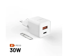Įkroviklis Fixed Mini 1x USB-A 1x USB-C 3 A (FIXCG30M-CA-WH)