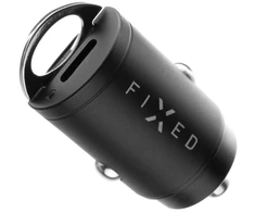 Fixed Fiksuotas USB-C 30W + kabelis USB-C/Lightning, juodas