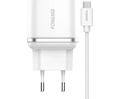 Sieninis įkroviklis Foneng EU20 + du USB prie USB-C