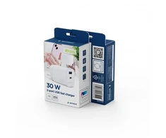 GEMBIRD 2-port 30 W USB fast charger
