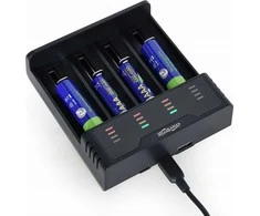 Gembird ENERGENIE BC-USB-02 Ni-MH + Li-ion Fast Baterija Charger juodas