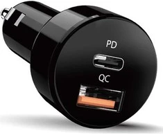 Įkroviklis Car Genius 36W, 2 prievadų, USB-C, USB-A, PD-36AC-Car