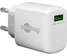 Įkroviklis Goobay 61672 Szybka jungiama į tinklą USB QC 3.0 18 W 1x USB-A (RB61672)