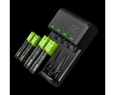 Green Cell Žalias Cell GREENCELL GRADGC01 VitalCharger, skirtas AA R6 ir AAA R03 Ni-MH