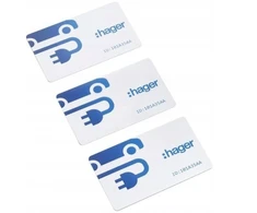 Hager Rinkinys 3 kortelės RFID Witty EVCS XVA410
