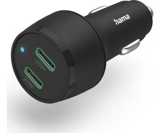 Hama PD/QC 45W (2x USB-C) juoda