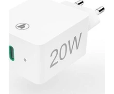 Hama mini 25W PD/QC 3.0 1x USB-C balta