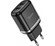 Usams Įkroviklis Hoco N4 12W 2xUSB-A juodas