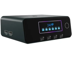 Carruzzo ICY BOX IB-PS2401 Universalus Juoda AC Spartusis įkrovimas Vidaus