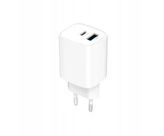 GaN PD/QC 4.0 sieninis įkroviklis 1x USB-C 1x USB-A 30W ART (AZ-U30W2A)