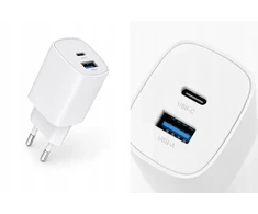 GaN PD/QC 4.0 sieninis įkroviklis 1x USB-C 1x USB-A 30W ART (AZ-U30W2A)