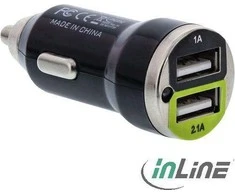 Krautuvas InLine Dual 2x USB-A 2.1 A (31502C)