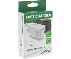 Įkroviklis InLine ® USB Įkroviklis Single USB Type- C, Maitinimo šaltinis, 20W, balta