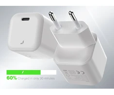 Įkroviklis Jcpal Bolt Pro 20W GaN Fast Charger - kroviklis jungiama į tinklą USB-C 20W balta (JCP6361)