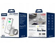 JELLICO wireless charger 3in1 W22 15W Baltas