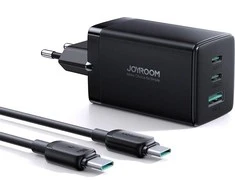 Įkroviklis GaN Ultra 65W 2C1A Kabelis CC Joyroom TCG01 (juodas)