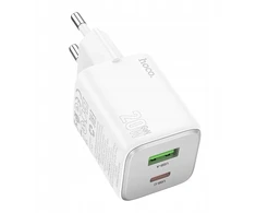 Telefono įkroviklis Hoco USB A + USB C QC3.0 PD 3A 20W N41 baltas