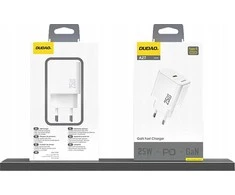 Dudao A27 25W GaN USB-C laidinis įkroviklis – baltos spalvos