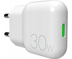 GaN Puro SLIMPRO 30W USB-C laidinis įkroviklis – baltos spalvos
