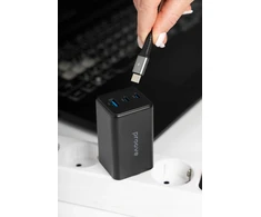 Įkroviklis jungiama į tinklą Proove Pocket GaN 65W juodas (2*Type-C + USB)