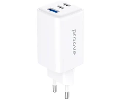 Įkroviklis jungiama į tinklą Proove Pocket GaN 65W baltas (2*Type-C + USB)